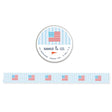 Ramus &amp; Co. - USA Seersucker Washi Tape

10 meters of lovable masking tape. A fashionable embellishment for projects, planners, notebooks, notecards, greeting cards, envelopes and invitations. Ramus &amp; Co. masking tape is safe to use on walls, tables, refrigerators, doors and windows. Irresistible designs that will find their way onto everything. Perfect for crafting and gifting!

15mm x 10m
Adhesive tape roll,
Shrink wrapped with unique label
Designed in USA, imported.

By Ramus &amp; Co.