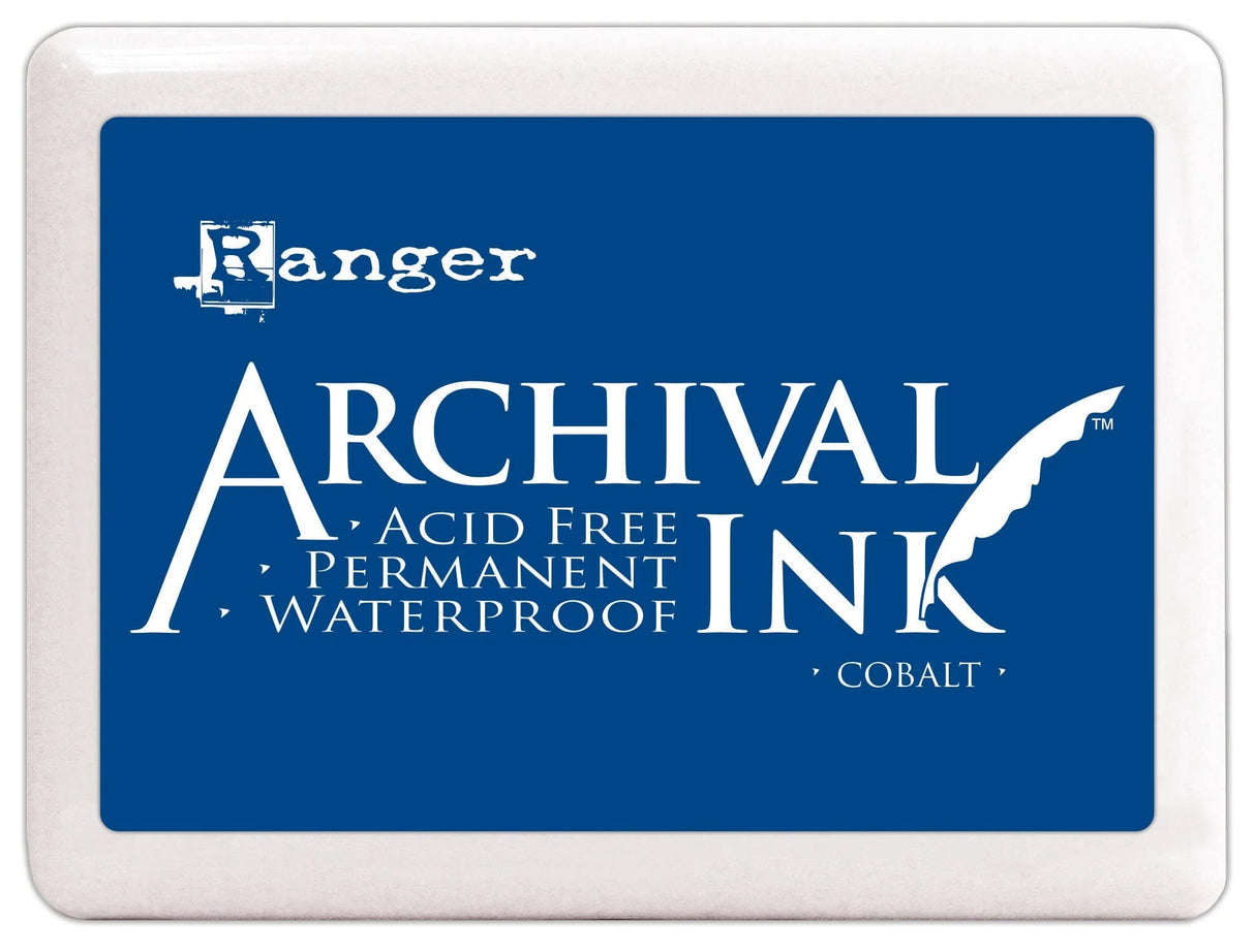 Ranger Archival Ink Jumbo InkPad - Cobalt

Archival Inks™ provide long-lasting stamping results that are permanent on many surfaces. Get a crisp image that doesn't bleed over water-based inks and markers, acrylic paint, watercolors, Tim Holtz® Alcohol Ink and more.