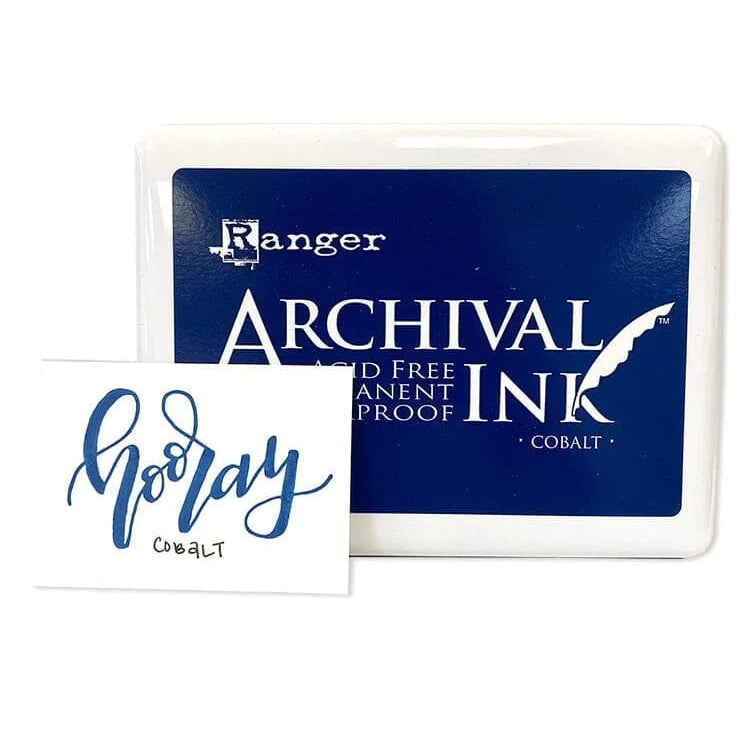 Ranger Archival Ink Jumbo InkPad - Cobalt

Archival Inks™ provide long-lasting stamping results that are permanent on many surfaces. Get a crisp image that doesn't bleed over water-based inks and markers, acrylic paint, watercolors, Tim Holtz® Alcohol Ink and more.
