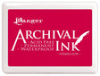 Ranger Archival Ink Jumbo InkPad - Vermillion

Archival Inks™ provide long-lasting stamping results that are permanent on many surfaces. Get a crisp image that doesn't bleed over water-based inks and markers, acrylic paint, watercolors, Tim Holtz® Alcohol Ink and more.
