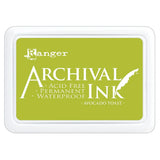 Ranger Archival Ink Pad - Avocado Toast

Archival Inks™ provide lasting stamping results that are permanent on many surfaces. Get a crisp image that doesn't bleed over water-based inks, markers, acrylic paint, watercolors, and more. Pads can be easily re-inked with the coordinating Archival Ink Re-Inker.