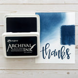 Ranger Archival Ink Pad - Best Dressed

Archival Inks™ provide lasting stamping results that are permanent on many surfaces. Get a crisp image that doesn't bleed over water-based inks, markers, acrylic paint, watercolors, and more. Pads can be easily re-inked with the coordinating Archival Ink Re-Inker.