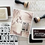 Ranger Archival Ink Pad - Dark Roast

Archival Inks™ provide lasting stamping results that are permanent on many surfaces. Get a crisp image that doesn't bleed over water-based inks, markers, acrylic paint, watercolors, and more. Pads can be easily re-inked with the coordinating Archival Ink Re-Inker.