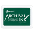 Ranger Archival Ink Pad - Library Green

Archival Inks™ provide lasting stamping results that are permanent on many surfaces. Get a crisp image that doesn't bleed over water-based inks, markers, acrylic paint, watercolors, and more. Pads can be easily re-inked with the coordinating Archival Ink Re-Inker.
