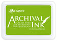 Ranger Archival Ink Pad - Vivid Chartreuse

Archival Inks™ provide lasting stamping results that are permanent on many surfaces. Get a crisp image that doesn't bleed over water-based inks, markers, acrylic paint, watercolors, and more. Pads can be easily re-inked with the coordinating Archival Ink Re-Inker.