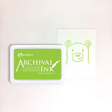 Ranger Archival Ink Pad - Vivid Chartreuse

Archival Inks™ provide lasting stamping results that are permanent on many surfaces. Get a crisp image that doesn't bleed over water-based inks, markers, acrylic paint, watercolors, and more. Pads can be easily re-inked with the coordinating Archival Ink Re-Inker.