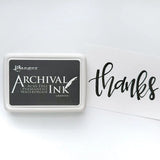 Ranger Archival Ink Pad - Graphite

Archival Inks™ provide lasting stamping results that are permanent on many surfaces. Get a crisp image that doesn't bleed over water-based inks, markers, acrylic paint, watercolors, and more. Pads can be easily re-inked with the coordinating Archival Ink Re-Inker.