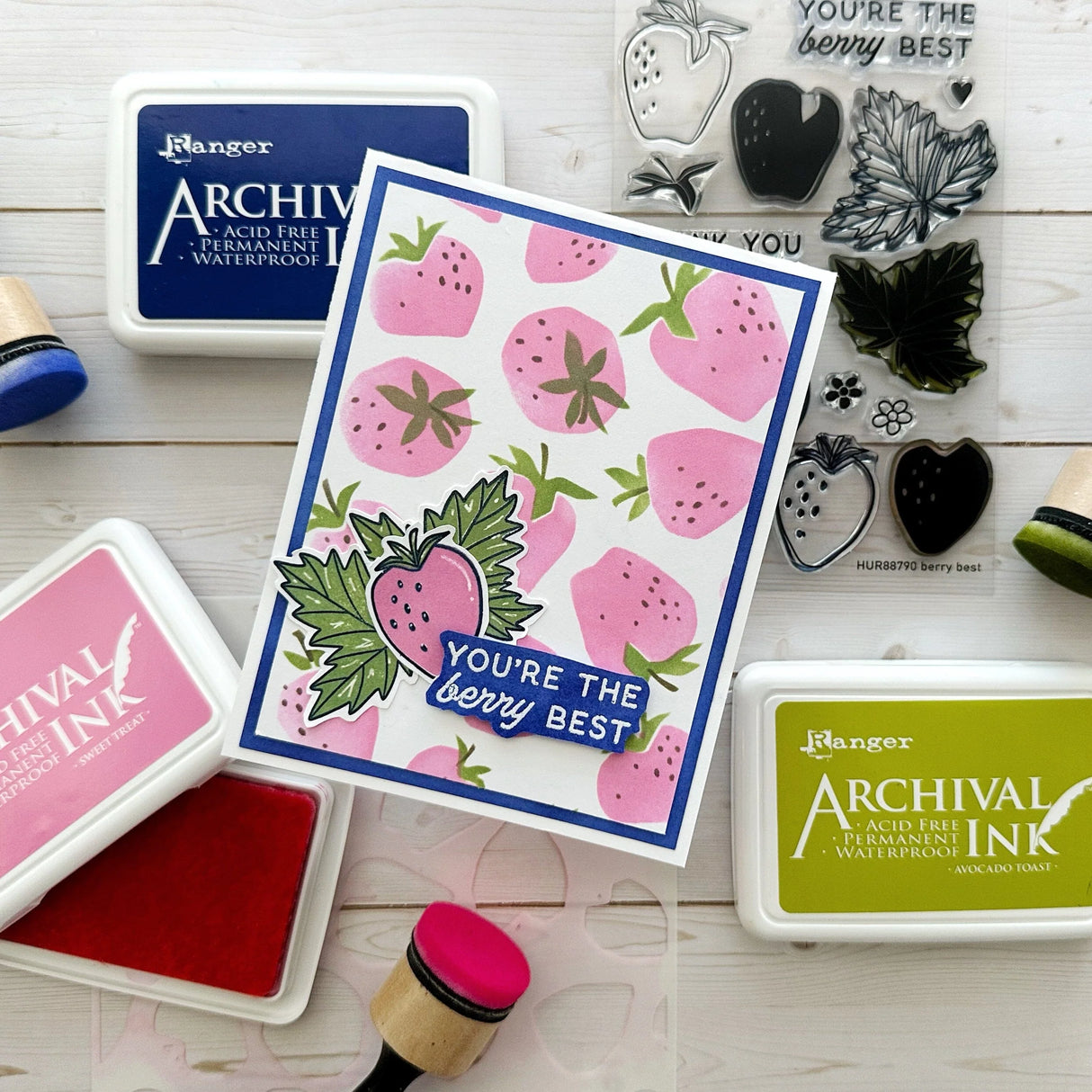 Ranger Archival Ink Pad - Sweet Treat

Archival Inks™ provide lasting stamping results that are permanent on many surfaces. Get a crisp image that doesn't bleed over water-based inks, markers, acrylic paint, watercolors, and more. Pads can be easily re-inked with the coordinating Archival Ink Re-Inker.