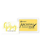 Ranger Archival Ink Pad - Chrome Yellow