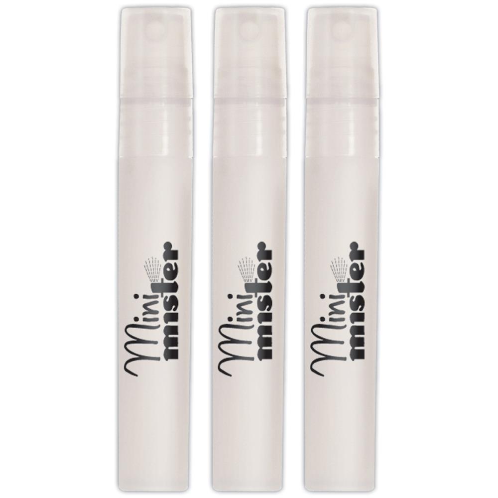 Use for applying water, inks, paints, alcohol, ink resist and much more to your paper crafts and even your textiles. Great for backgrounds with Distress Inks, set Perfect Pearls, activate watercolor paints and pencils, create faux stamped watercolor images, make paint glaze designs work with polymer and metal clays and so much more! Mini Misters can be filled with dye inks, resist inks, Adirondack Color Wash and even stamp cleaners. Compact, portable, more ergonomic than spray bottles. Misters are made of t