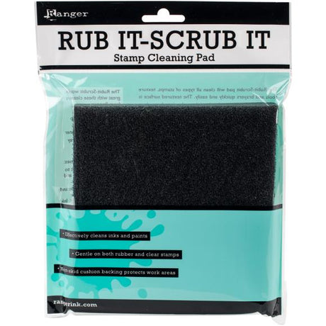 Ranger Rub-It Scrub-It Stamp Cleaning Pad

A rubber stamp cleaning pad. Perfect for cleaning stamps texturizing tools brayers and more! Tough enough to clean deeply etched surfaces gentle on both rubber and polymer stamps non skid cushion backing protects work areas. Simply rinse with soap and water and let air dry.

This package contains one Ranger Inkssentials Rub-It Scrub-It Rubber Stamp Cleaning Pad, 6x6 inches.

Made in the USA.