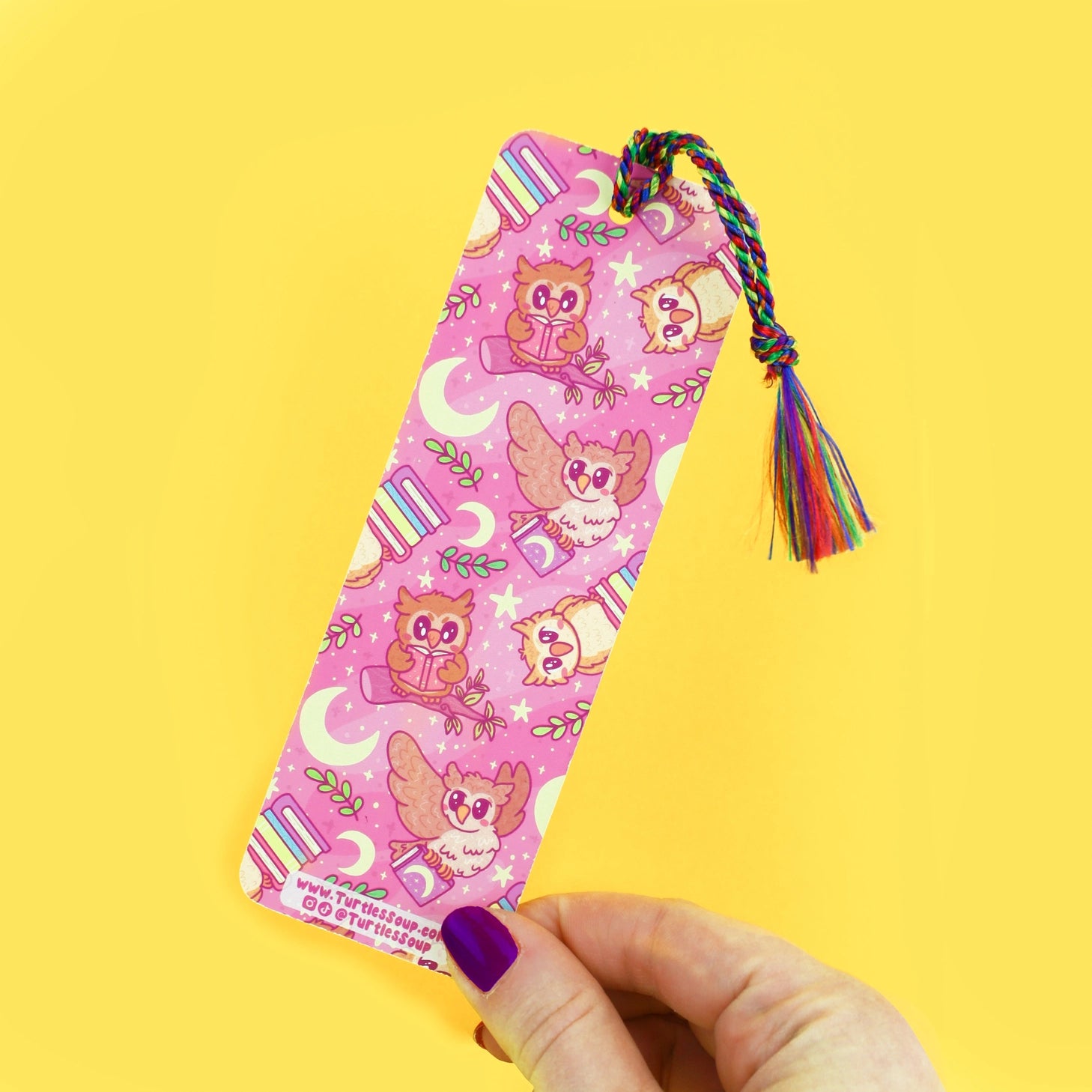 Hold your spot in style with our fun and funky bookmark collection! Whether you prefer romance, fantasy, or science fiction, our bookmarks will fit perfectly between the pages of your favorite novel.

🐢 Bookmark is printed on sustainably-sourced premium ultra-thick card stock with soft-touch matte texture

🐢 Unique design on the front and back

🐢 Bookmark measures 2" x 6"

🐢 Copyright © 2025 Turtle's Soup. All Rights Reserved.