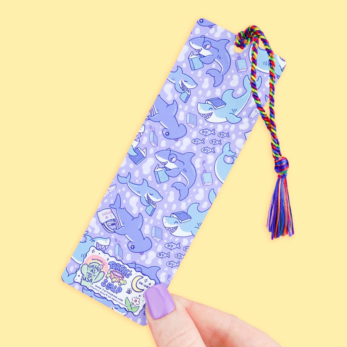 Hold your spot in style with our fun and funky bookmark collection! Whether you prefer romance, fantasy, or science fiction, our bookmarks will fit perfectly between the pages of your favorite novel.

🐢 Bookmark is printed on sustainably-sourced premium ultra-thick card stock with soft-touch matte texture

🐢 Unique design on the front and back

🐢 Bookmark measures 2" x 6"

🐢 Copyright © 2025 Turtle's Soup. All Rights Reserved.