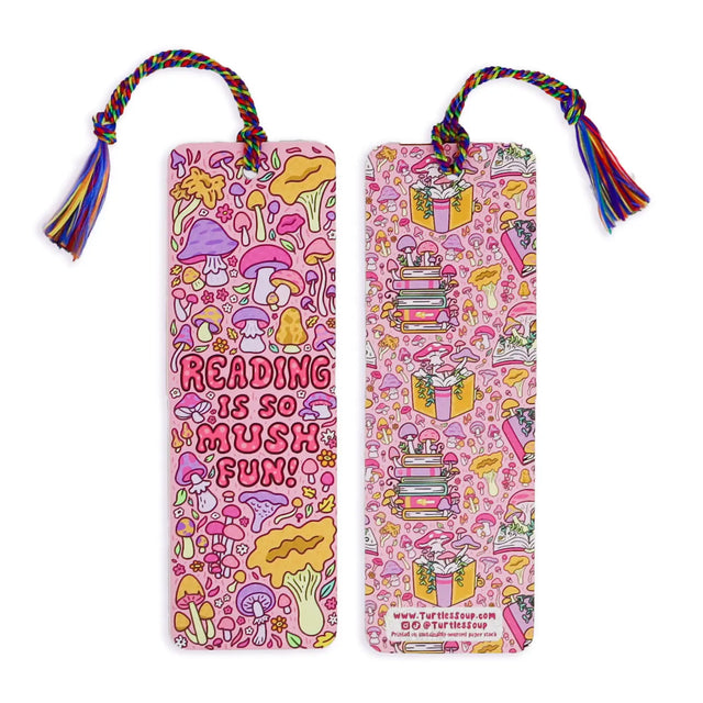 Hold your spot in style with our fun and funky bookmark collection! Whether you prefer romance, fantasy, or science fiction, our bookmarks will fit perfectly between the pages of your favorite novel.

🐢 Bookmark is printed on sustainably-sourced premium ultra-thick card stock with soft-touch matte texture

🐢 Unique design on the front and back

🐢 Bookmark measures 2" x 6"

🐢 Copyright © 2025 Turtle's Soup. All Rights Reserved.