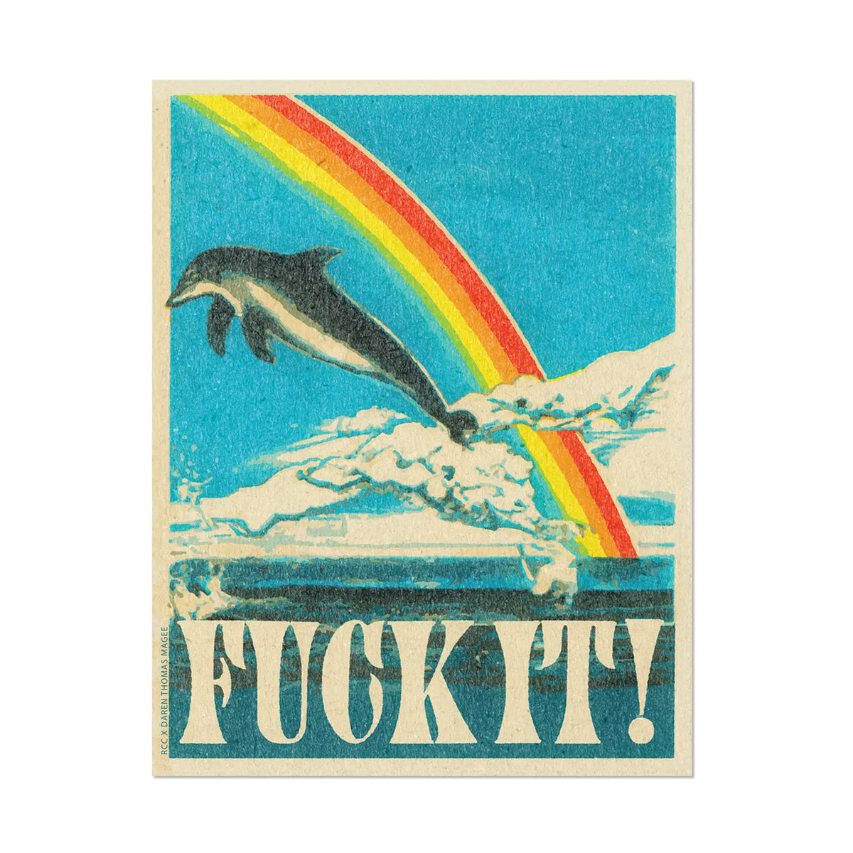 Red Cap Cards - Dolphin Vinyl Sticker