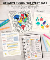 Discover our Retractable Colorflow Acrylic Gel Pen Set with 12 vibrant colors and anti-dry acrylic ink for smooth writing on any paper. Perfect for journaling, doodling, and coloring, these pens provide precision for all your creative projects.