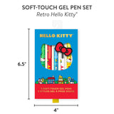 Retro Hello Kitty Soft-Touch Gel Pen Set