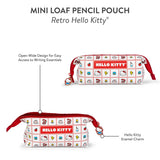 Meet your new favorite stationery essential! Featuring a vibrant, retro-inspired Hello Kitty pattern, this perfectly sized pouch is the ideal home for your pens, pencils, and any other small stationery items. The smooth-glide zipper keeps everything secure, but the true showstopper is the irresistible Hello Kitty-shaped zipper charm! Whether you’re a student, a Hello Kitty fan, or just looking to add a touch of fun to your organization, this pouch is a total game-changer.&nbsp;

© 2025 SANRIO CO., LTD. Used