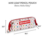 Meet your new favorite stationery essential! Featuring a vibrant, retro-inspired Hello Kitty pattern, this perfectly sized pouch is the ideal home for your pens, pencils, and any other small stationery items. The smooth-glide zipper keeps everything secure, but the true showstopper is the irresistible Hello Kitty-shaped zipper charm! Whether you’re a student, a Hello Kitty fan, or just looking to add a touch of fun to your organization, this pouch is a total game-changer.&nbsp;

© 2025 SANRIO CO., LTD. Used