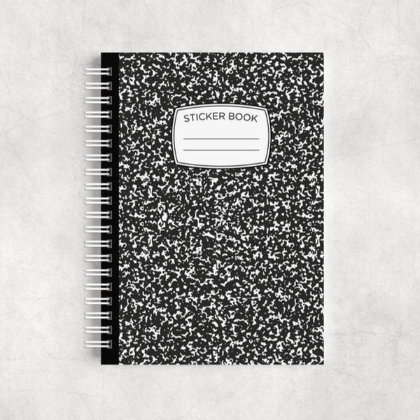 Composition Notebook Reusable Sticker Book