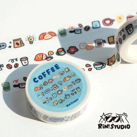 Coffee Mini:

Are you a coffee lover, would you say no to a beautiful latte? Or you are more like a cold brew person? Or you just like it simple and black.

Here we have the coffee mini washi tape, it brings you all the elements related to coffee.
 My dear coffee lovers, what are you waiting for?