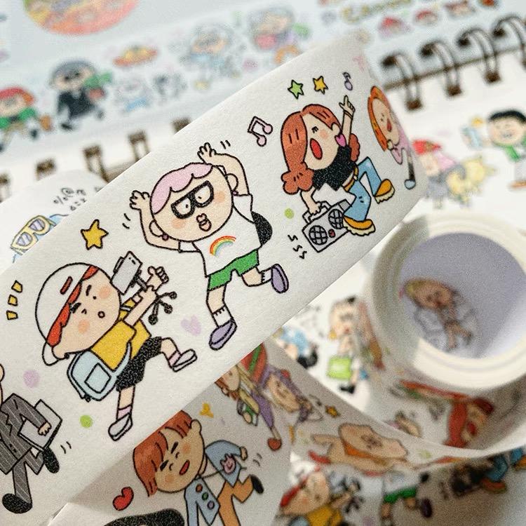 Volume 6:
Today we bring you the <crowd world=""> category, we are living in such an amazing world and we are all part of it! Isn't it the beauty of the world?

Full roll: 30mm wide x 5m long (5 loops)
Materials: Washi tape on release paper</crowd>