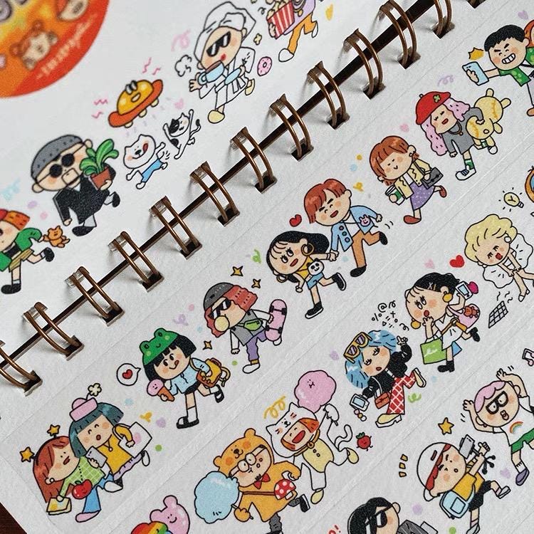 Volume 6:
Today we bring you the <crowd world=""> category, we are living in such an amazing world and we are all part of it! Isn't it the beauty of the world?

Full roll: 30mm wide x 5m long (5 loops)
Materials: Washi tape on release paper</crowd>