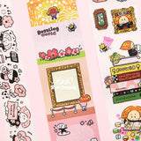  Bring a little sparkle to your notes. Our Dazzling World Writable Washi Tape features whimsical, light-catching illustrations on a smooth, writable surface - so you can jot down dates, labels, reminders, or tiny messages directly onto the tape. 

 Perfect for planners, journals, gift tags, and organizing with a touch of magic. 

 Write it. Stick it. Make it shine. 

 Choose from the following products 
 1. Washi Tape Full Loop 

 Materials: 
 Washi tape on release paper 

 SIZE: 
 Full roll: 45mm wide x 5m