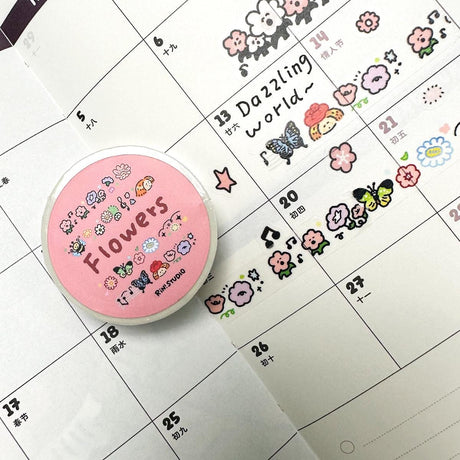 Flower Mini:

Our new mini washi is finally here! This is one of our most famous washi groups since it's just so easy to use and no one can resist a mini tape :)

Choose from the following products:
• Flower Mini Washi Tape

𝐌𝐚𝐭𝐞𝐫𝐢𝐚𝐥𝐬:
• Washi Tape

𝐒𝐢𝐳𝐞:
• 10 mm x 50 mm; 20 cm Loop