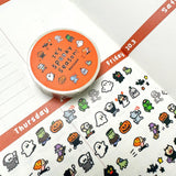 Halloween Mini:

Our new mini washi is finally here! This is one of our most famous washi groups since it's just so easy to use and no one can resist a mini tape :)

𝗖𝗵𝗼𝗼𝘀𝗲 𝗳𝗿𝗼𝗺 𝘁𝗵𝗲 𝗳𝗼𝗹𝗹𝗼𝘄𝗶𝗻𝗴 𝗽𝗿𝗼𝗱𝘂𝗰𝘁𝘀:
• Halloween Mini Washi Tape

𝗠𝗮𝘁𝗲𝗿𝗶𝗮𝗹𝘀:
• Washi Tape

𝗦𝗶𝘇𝗲:
• 10 mm x 50 mm; 20 cm Loop