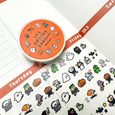 Halloween Mini:

Our new mini washi is finally here! This is one of our most famous washi groups since it's just so easy to use and no one can resist a mini tape :)

𝗖𝗵𝗼𝗼𝘀𝗲 𝗳𝗿𝗼𝗺 𝘁𝗵𝗲 𝗳𝗼𝗹𝗹𝗼𝘄𝗶𝗻𝗴 𝗽𝗿𝗼𝗱𝘂𝗰𝘁𝘀:
• Halloween Mini Washi Tape

𝗠𝗮𝘁𝗲𝗿𝗶𝗮𝗹𝘀:
• Washi Tape

𝗦𝗶𝘇𝗲:
• 10 mm x 50 mm; 20 cm Loop