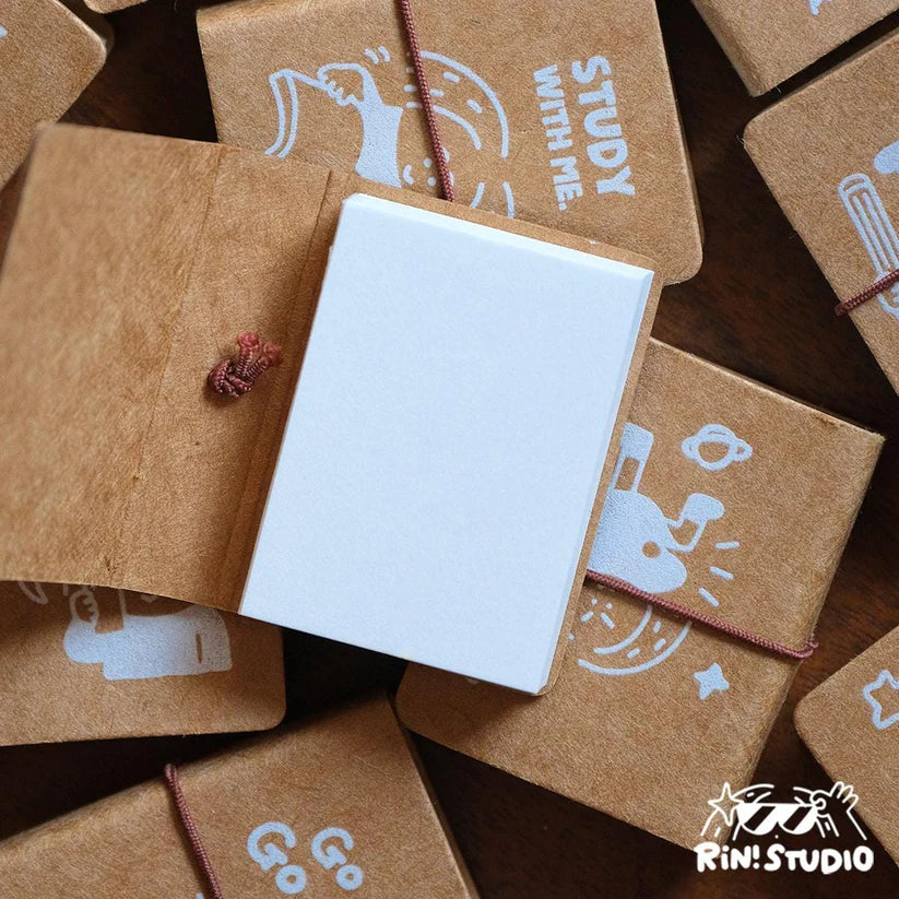 This probably is one of the cutest product our studio have ever made. The mini notebook can basically fit anywhere, and you can either write down some fun topics or put in some of the stickers in the notebook to show case your unique side.

Grab the mini notebook and show your own style!

1.2x 1.6 inches
Cover by kraft paper &amp; inner page by 115g high quality paper
60 blank pages