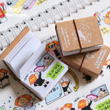 This probably is one of the cutest product our studio have ever made. The mini notebook can basically fit anywhere, and you can either write down some fun topics or put in some of the stickers in the notebook to show case your unique side.

Grab the mini notebook and show your own style!

1.2x 1.6 inches
Cover by kraft paper &amp; inner page by 115g high quality paper
60 blank pages