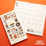 TN Size Monthly Planner · 48 pages Monthly, slim, and sized for a Traveler's Notebook - light enough to actually leave the house with you. For anyone who wants the plan without the weight. It's the little things that matter.