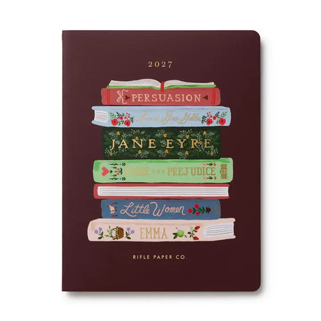 In a lightweight format with thread-stitched binding, our monthly planners allow you to see the entire month at a glance. Each spread features roomy pages with space to write important dates, engagements, and notes.


DETAILS

Printed in full color and foil stamped
Canvas cover paper with white text paper interior
January 2027-December 2027
Monthly page views, sections for important dates, and contacts
Thread-stitch binding
7.75" W x 9.75" L