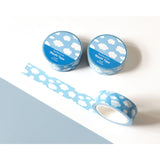 Decorative washi tape featuring a cheerful cloud pattern on a soft blue background. Perfect for planners, journaling, scrapbooking, snail mail, and gift wrapping. Easy to tear, repositionable, and residue-free.&nbsp;

🌈 Key Features:

Dimensions: 15mm wide x 10 meters (32.8 feet) in length&nbsp;
Contains: 1 washi tape roll

High-quality washi tape material
Easy to tear and reposition
Perfect for scrapbooking, journaling, and crafts