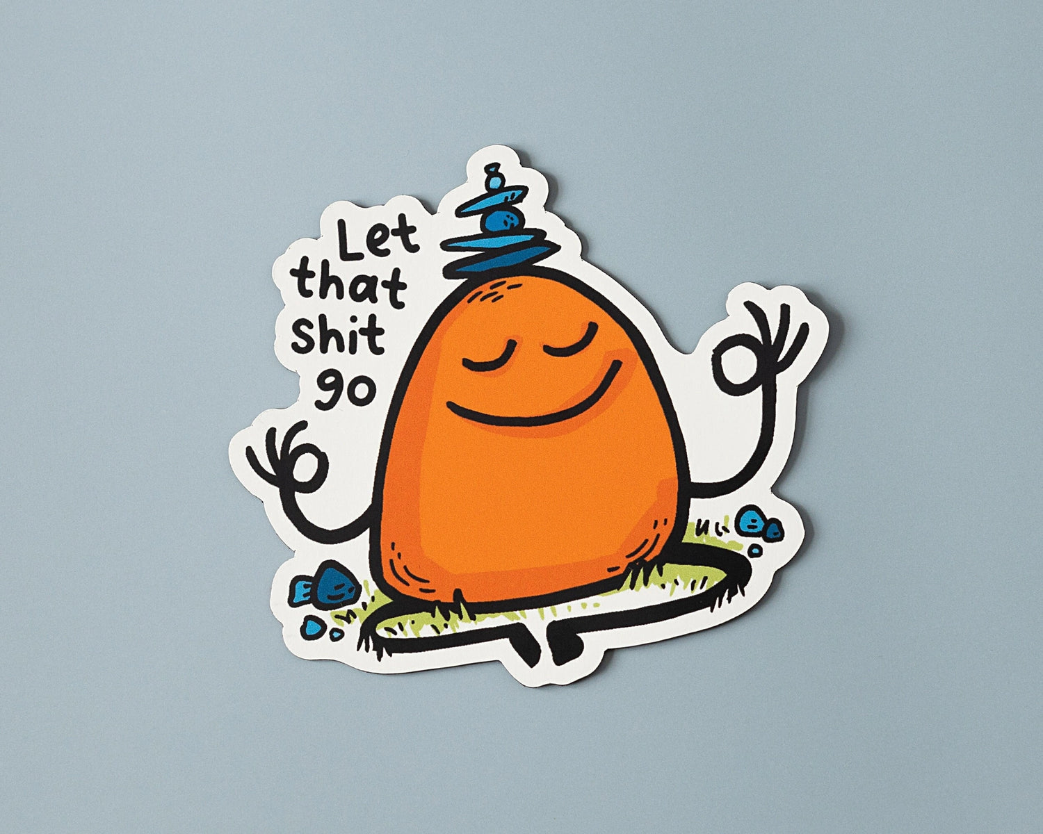 A bold, funny vinyl sticker featuring an illustrated character reminding you to let things go. Designed to add humor and personality to laptops, water bottles, notebooks, and more. Made from high-quality vinyl that’s waterproof, weather-resistant, and built to last.

🌟 Key Features:

• Dimensions: 2.75 x 3 inches&nbsp;

• High-quality vinyl material

• Waterproof and weather-resistant

• Ideal for personalizing any surface