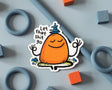 A bold, funny vinyl sticker featuring an illustrated character reminding you to let things go. Designed to add humor and personality to laptops, water bottles, notebooks, and more. Made from high-quality vinyl that’s waterproof, weather-resistant, and built to last.

🌟 Key Features:

• Dimensions: 2.75 x 3 inches&nbsp;

• High-quality vinyl material

• Waterproof and weather-resistant

• Ideal for personalizing any surface