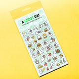 Robot Dance Battle A Ghost Day Sticker Sheet