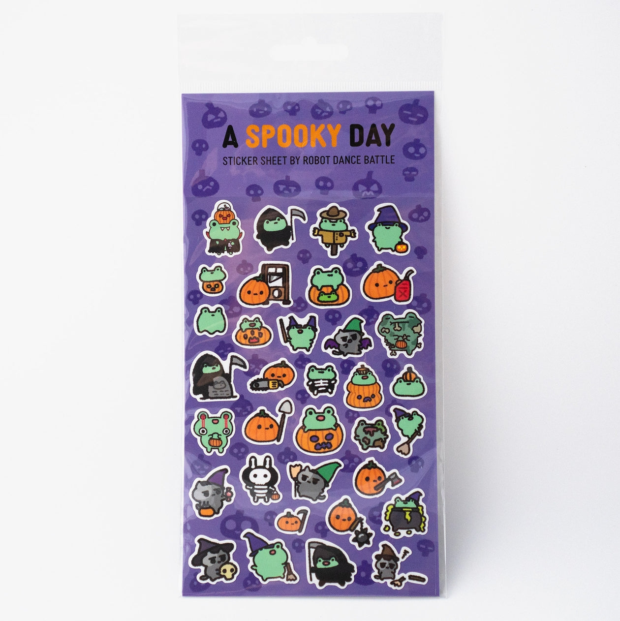 Robot Dance Battle A Spooky Day Planner Sticker Sheet