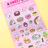 Robot Dance Battle A Sweet Day Glitter Sticker Sheet