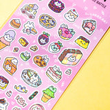Robot Dance Battle A Sweet Day Glitter Sticker Sheet 