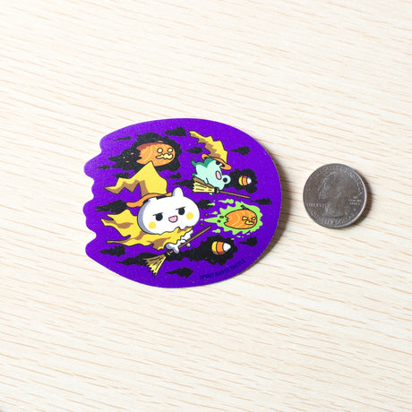 Robot Dance Battle Flying Witches Sticker