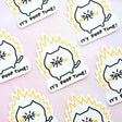 Robot_Dance_Battle It's Poop Time Cat Sticker