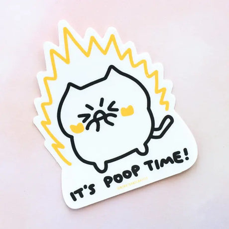 Get fired up to... poop!

Printed on premium vinyl with a UV laminate to protect it from the sun. Great for planners, bullet journals, laptop, water bottles, anywhere!

Each sticker is approximately 2.4x3".