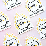 Get fired up to... poop!

Printed on premium vinyl with a UV laminate to protect it from the sun. Great for planners, bullet journals, laptop, water bottles, anywhere!

Each sticker is approximately 2.4x3".