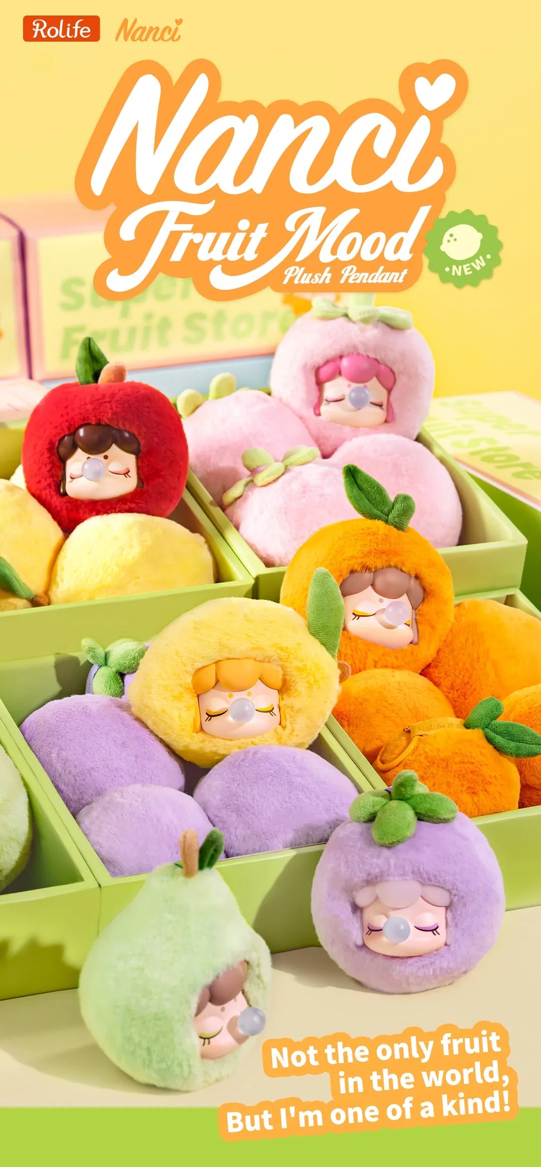 Nanci Plush Blind Box: Fruit Mood Pendant Charm