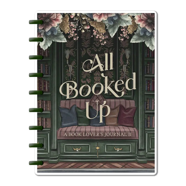 Step into the world of classic literature with the Dark Academia All Booked Up Journal. Perfect as a book journal, reading planner, or book planner, it’s designed for those who love the charm of old libraries and the allure of Dark Academia. Capture your reading lists, reflections, goals, and inspirations in this elegant companion that blends style with function. Enhance your literary journey with every page.

Track Your Reading Journey: The Book List section allows you to document titles, authors, genres, 