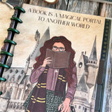 Step into the world of classic literature with the Dark Academia All Booked Up Journal. Perfect as a book journal, reading planner, or book planner, it’s designed for those who love the charm of old libraries and the allure of Dark Academia. Capture your reading lists, reflections, goals, and inspirations in this elegant companion that blends style with function. Enhance your literary journey with every page.

Track Your Reading Journey:&nbsp;The&nbsp;Book List&nbsp;section allows you to document titles, au