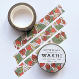 Our strawberry washi is a lightweight decorative tape printed on mulberry paper. It is removable and leaves no residue, making it perfect for scrapbooking, stationery, crafts and more.